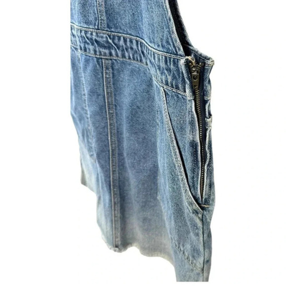 Jessica Simpson L trendy jean‎ overall mini skirt - Picture 3 of 6